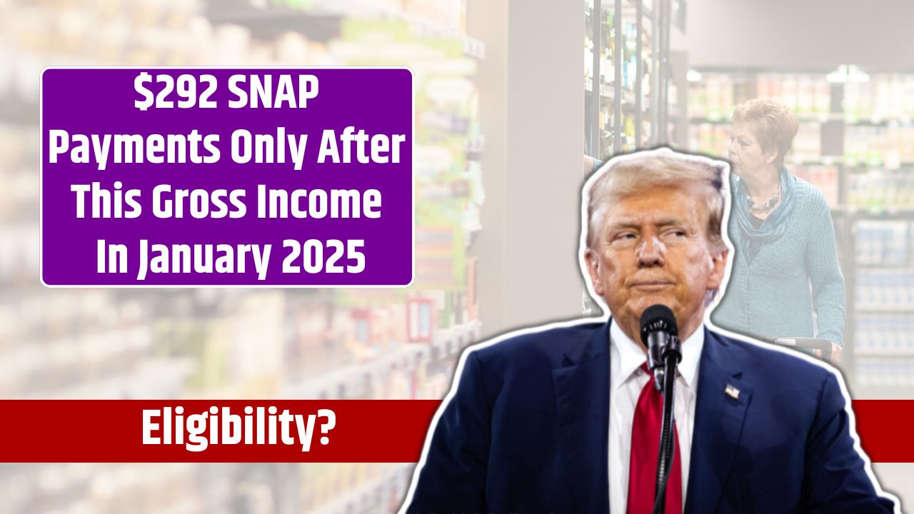 $292 SNAP Payments Only After This Gross Income In January 2025